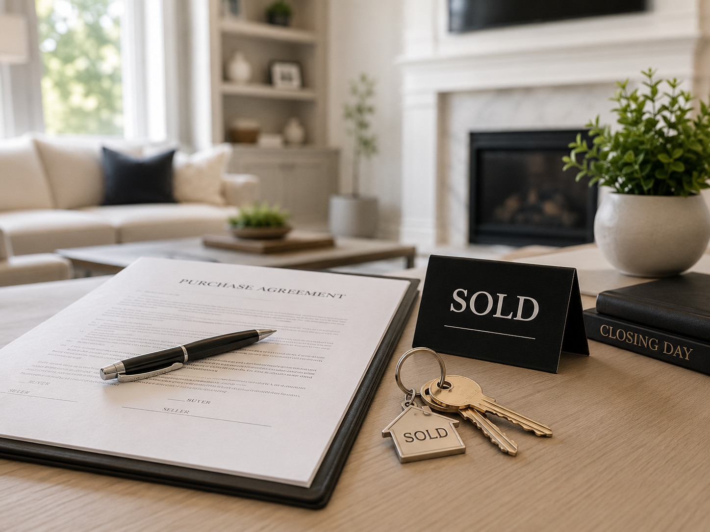 Handshake confirming a successful real estate deal